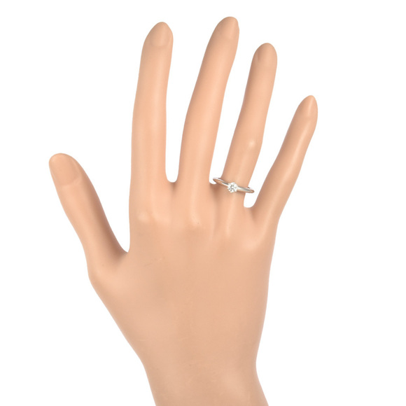 TIFFANY Silver Diamond Ring - Picture 7 of 9